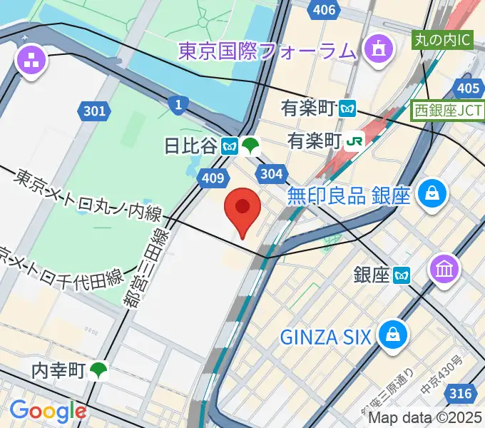 シアタークリエの地図