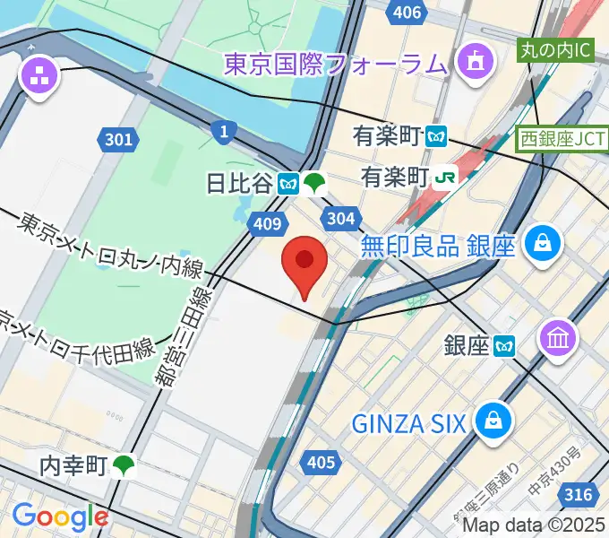 シアタークリエの地図