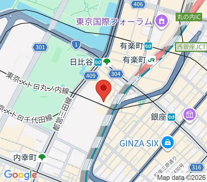 シアタークリエの地図