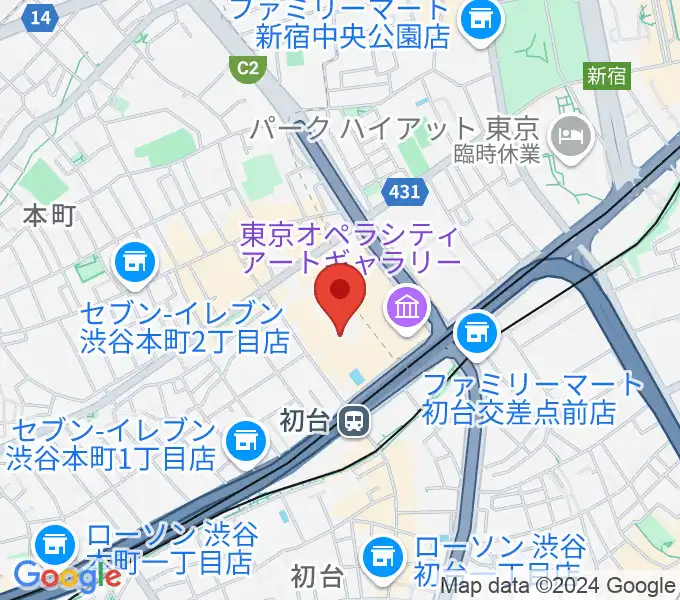 新国立劇場の地図