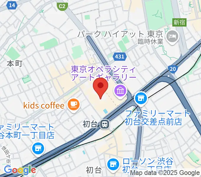 新国立劇場の地図