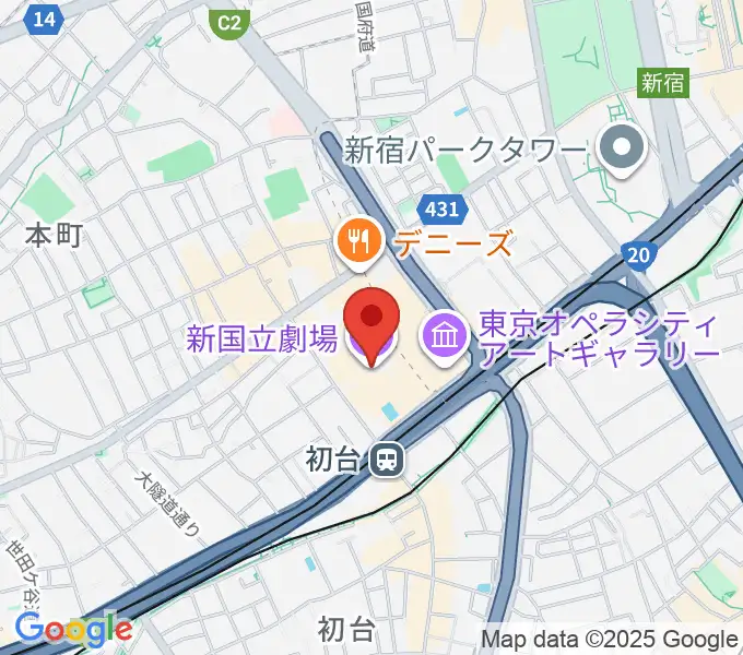 新国立劇場の地図
