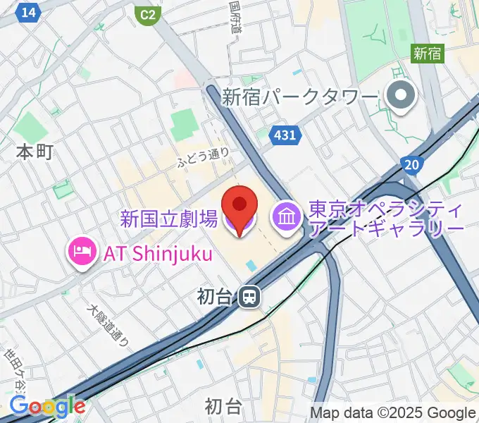 新国立劇場の地図