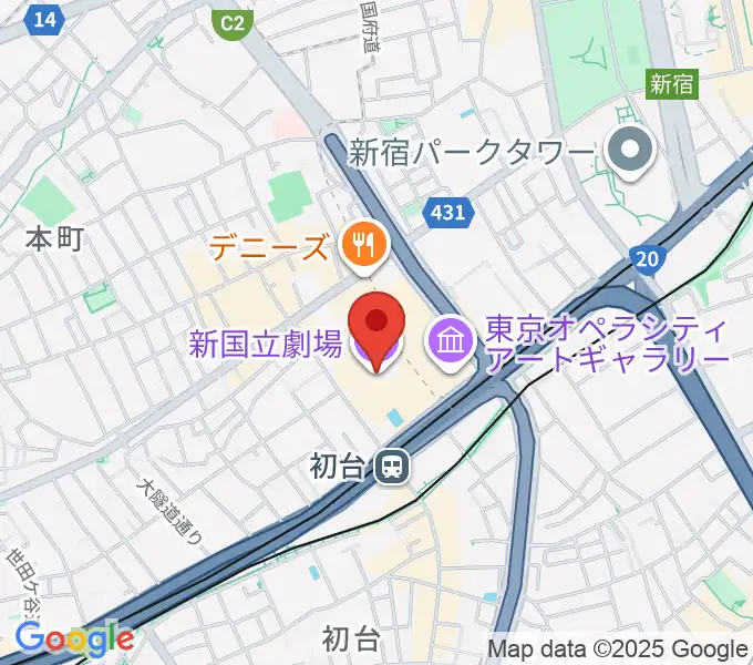 新国立劇場の地図