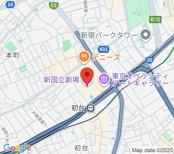 新国立劇場の地図