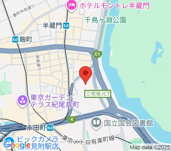 国立劇場の地図