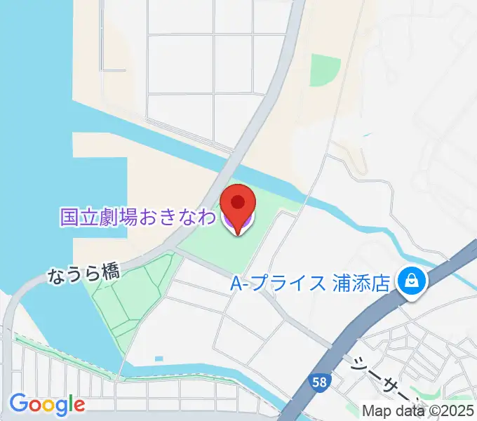 国立劇場おきなわの地図