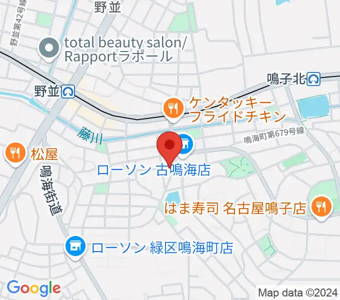 Enchante音楽教室の地図