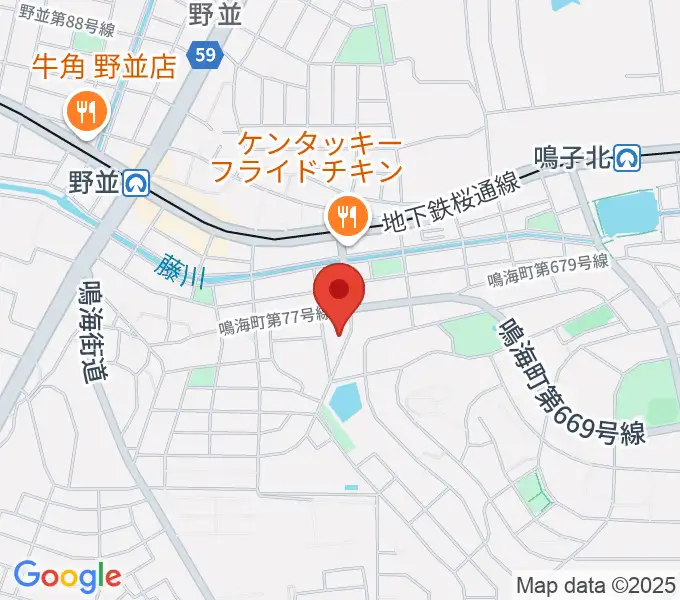 Enchante音楽教室の地図