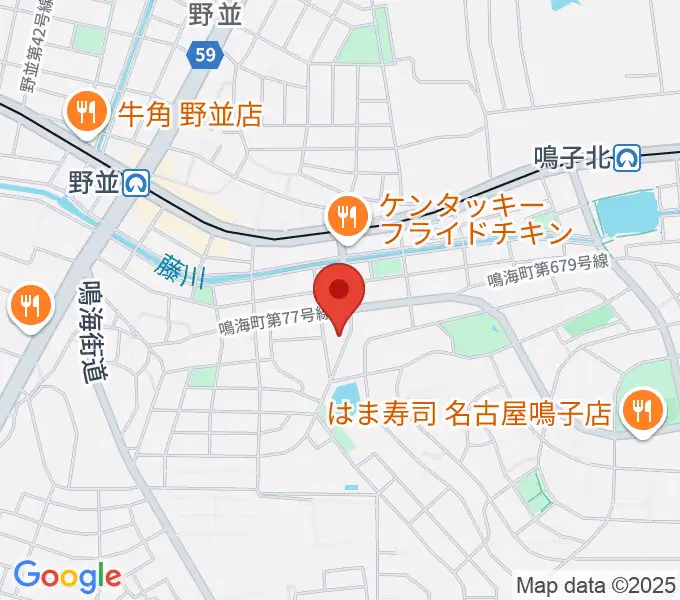 Enchante音楽教室の地図