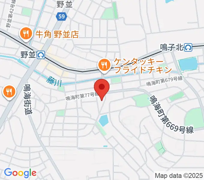 Enchante音楽教室の地図