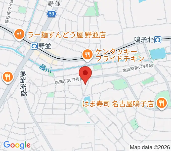 Enchante音楽教室の地図