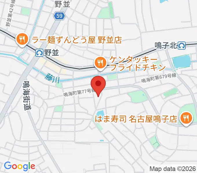 Enchante音楽教室の地図