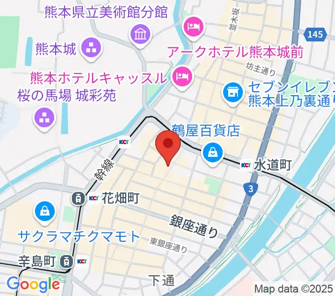 島村楽器 COCOSA熊本店の地図