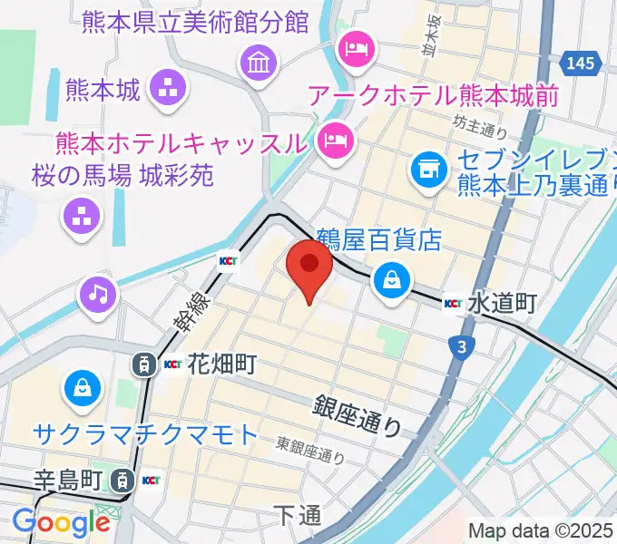 島村楽器 COCOSA熊本店の地図