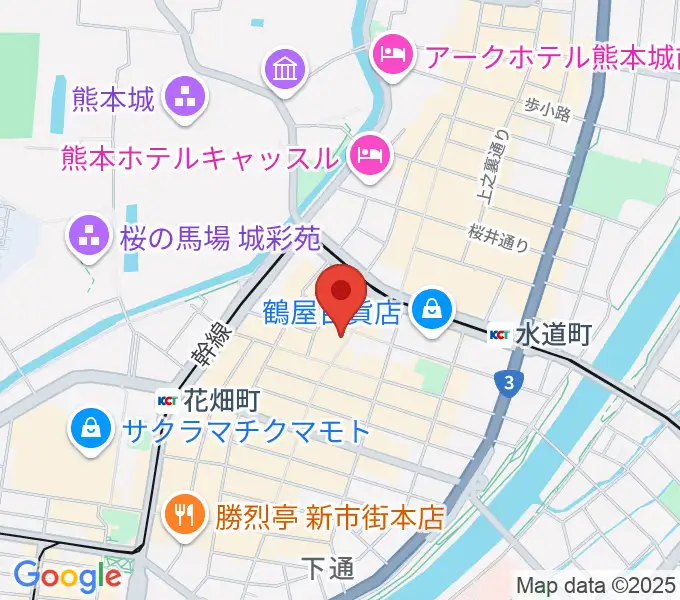 島村楽器 COCOSA熊本店の地図