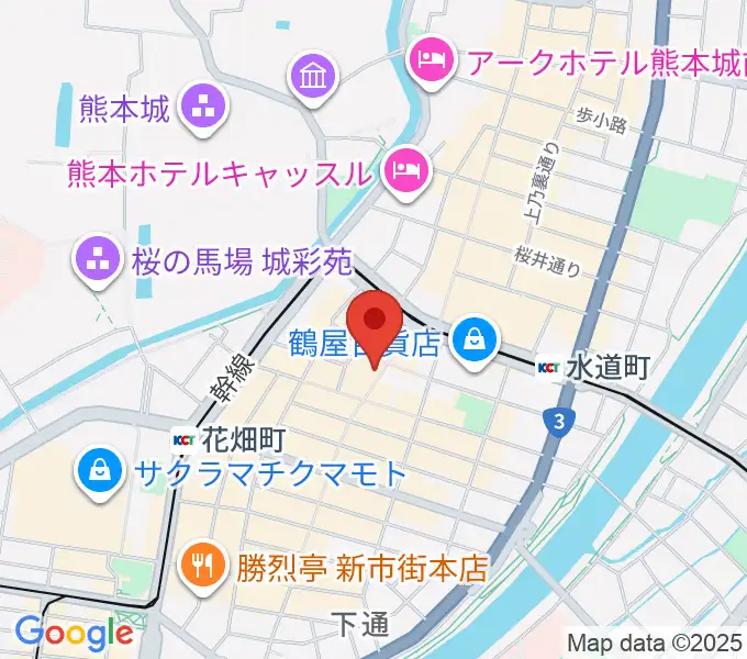島村楽器 COCOSA熊本店の地図