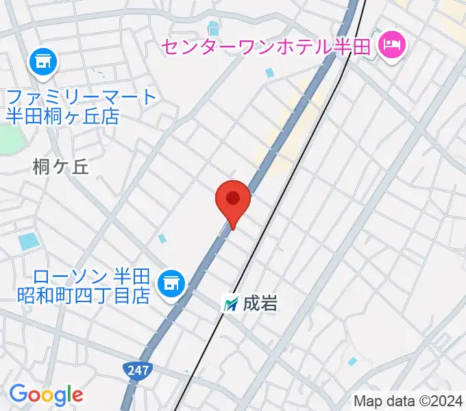 J.Pミュージックスクールの地図