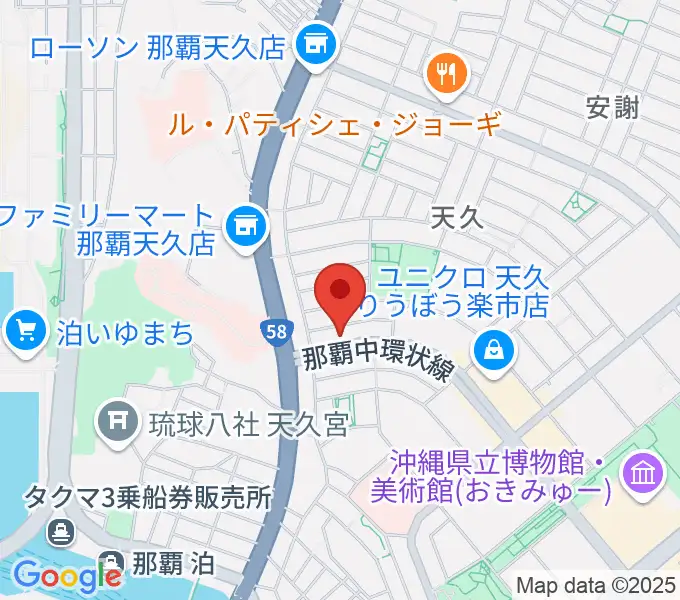 牧野哲仁ギター教室の地図