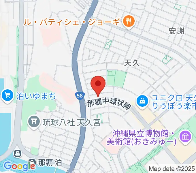 牧野哲仁ギター教室の地図