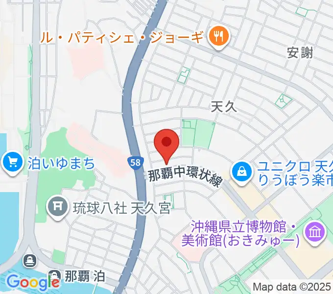 牧野哲仁ギター教室の地図