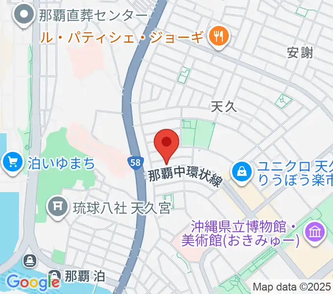 牧野哲仁ギター教室の地図