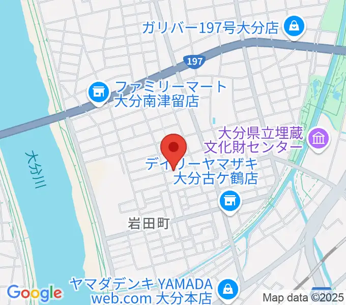 ミュージックホリデーの地図