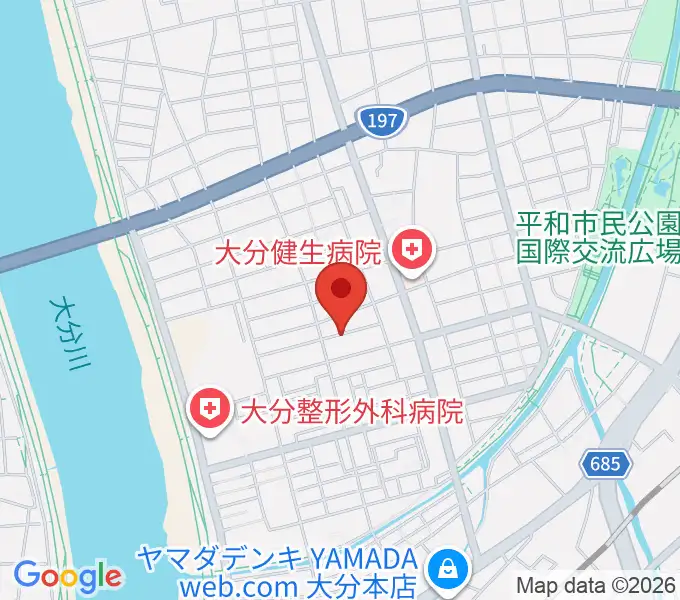 ミュージックホリデーの地図