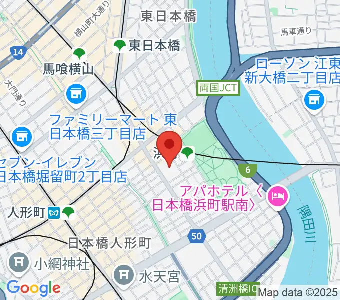 明治座の地図