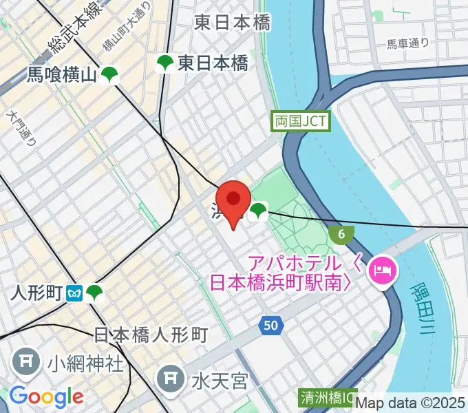 明治座の地図