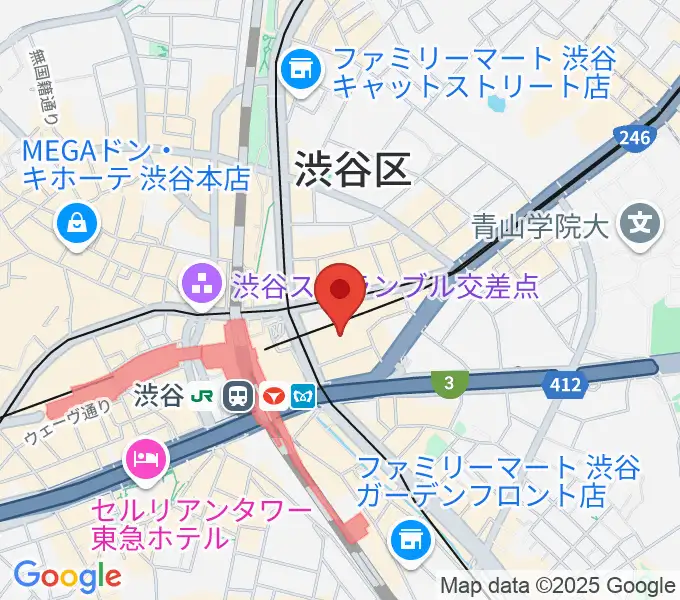 渋谷ヒカリエ 8/（ハチ）の地図
