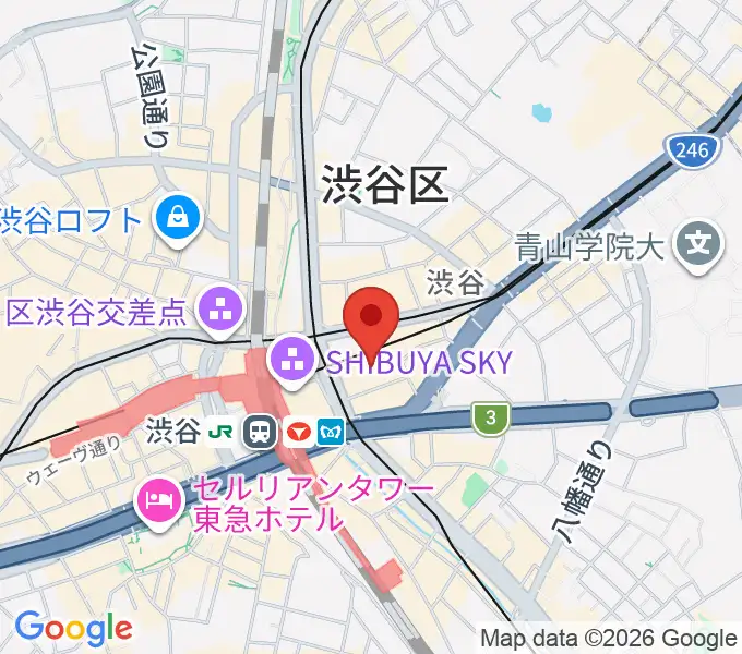渋谷ヒカリエ 8/(ハチ)の地図
