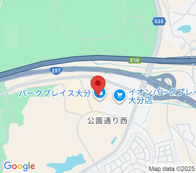 島村楽器 パークプレイス大分店の地図