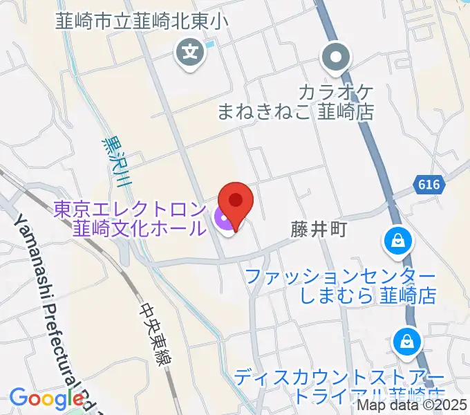 東京エレクトロン韮崎文化ホールの地図