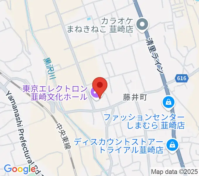 東京エレクトロン韮崎文化ホールの地図