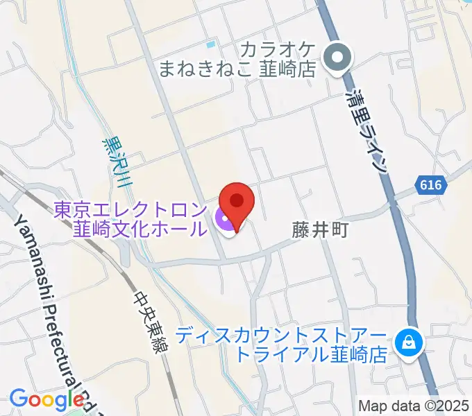 東京エレクトロン韮崎文化ホールの地図