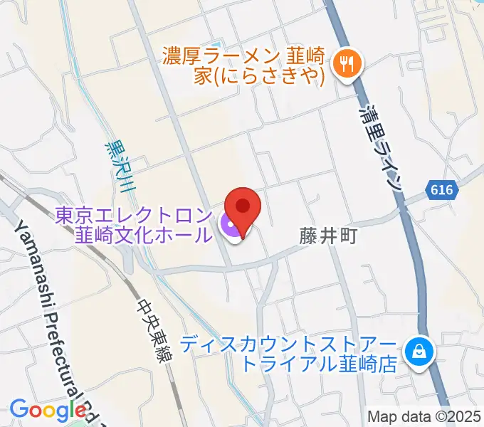 東京エレクトロン韮崎文化ホールの地図