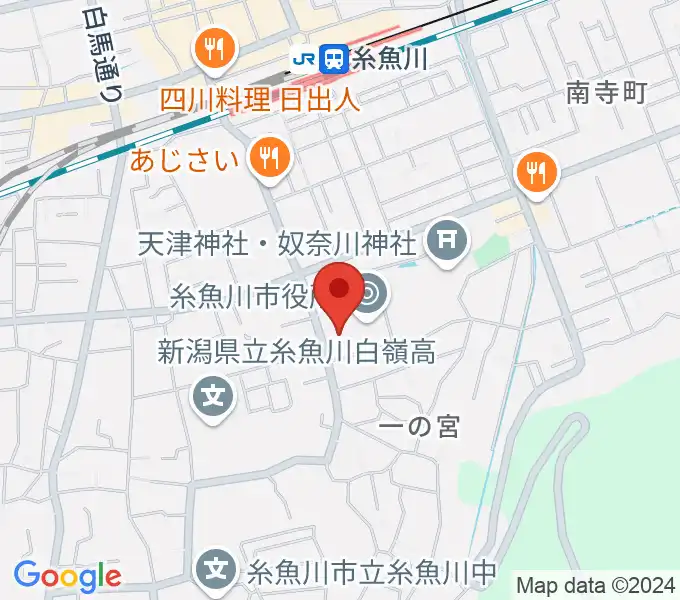 糸魚川市民会館の地図