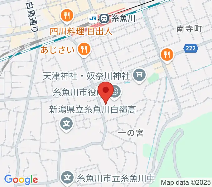 糸魚川市民会館の地図