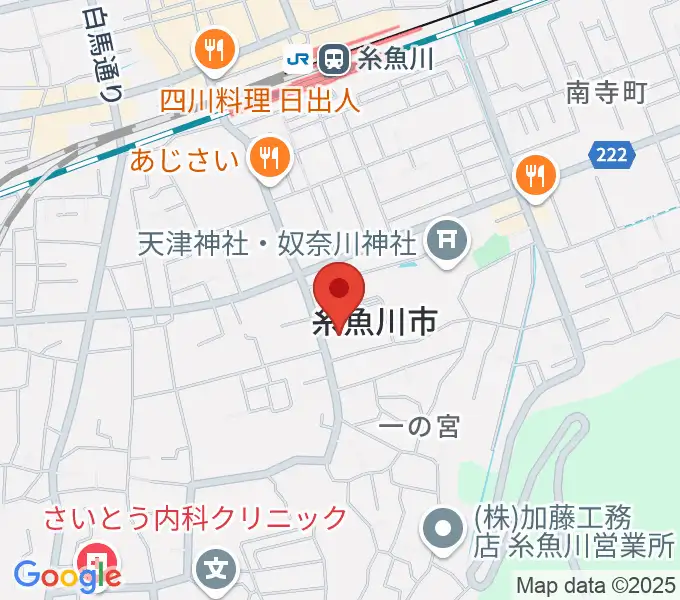 糸魚川市民会館の地図