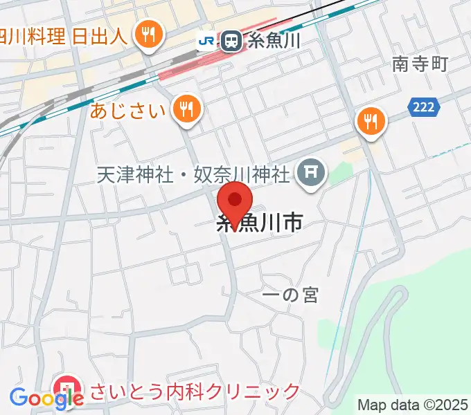 糸魚川市民会館の地図