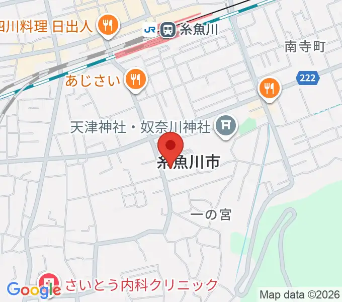 糸魚川市民会館の地図
