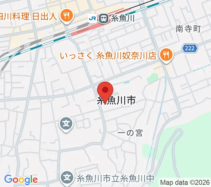 糸魚川市民会館の地図