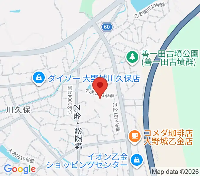 株式会社ピアノターミナルナカムラの地図