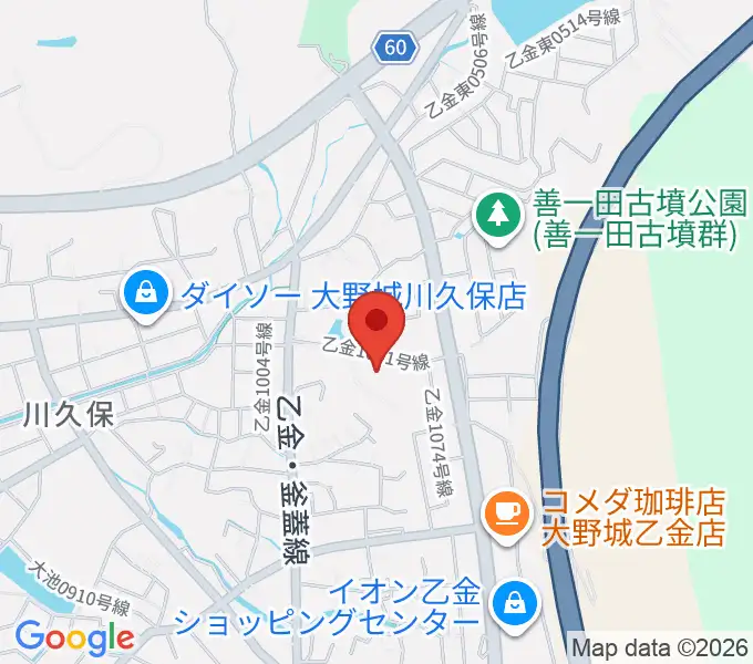 株式会社ピアノターミナルナカムラの地図