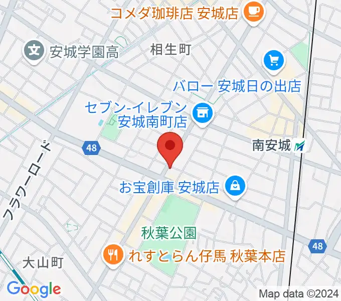 ギターショップ・メイヤの地図