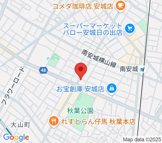 ギターショップ・メイヤの地図