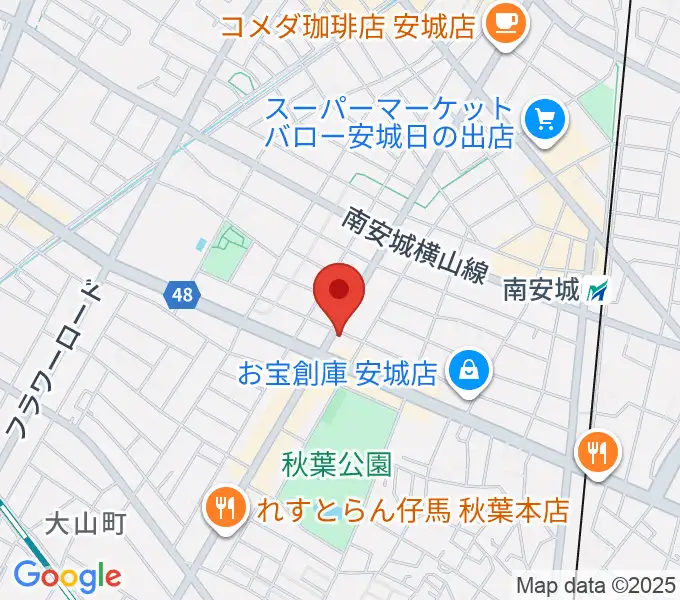 ギターショップ・メイヤの地図
