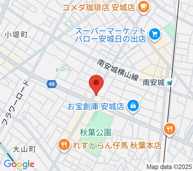 ギターショップ・メイヤの地図