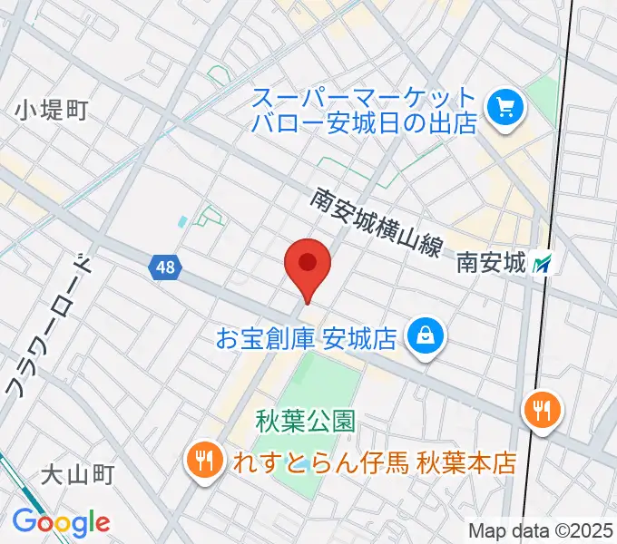 ギターショップ・メイヤの地図